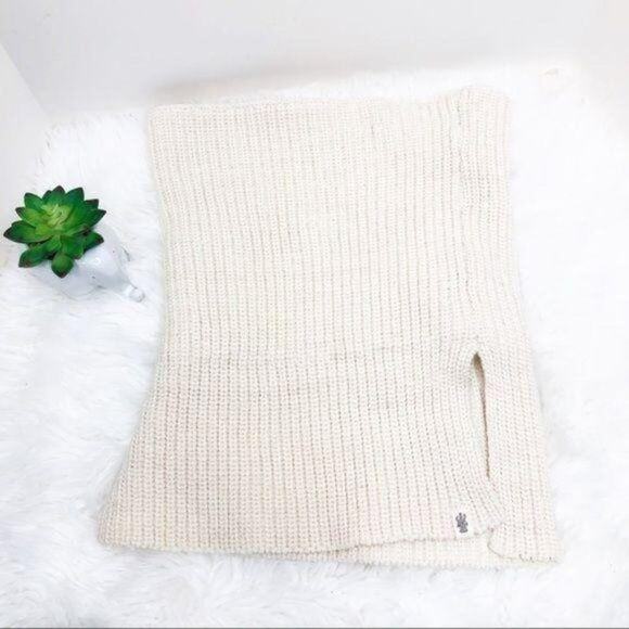 Nirvana Designs Rib Neck Warmer Handmade Merino Wool Knit Ivory from Nepal NWT - Picture 1 of 11